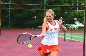 Gabriella Knutson had to travel long distances and sleep in the woods as a youth, but has grown into a star for Syracuse. 